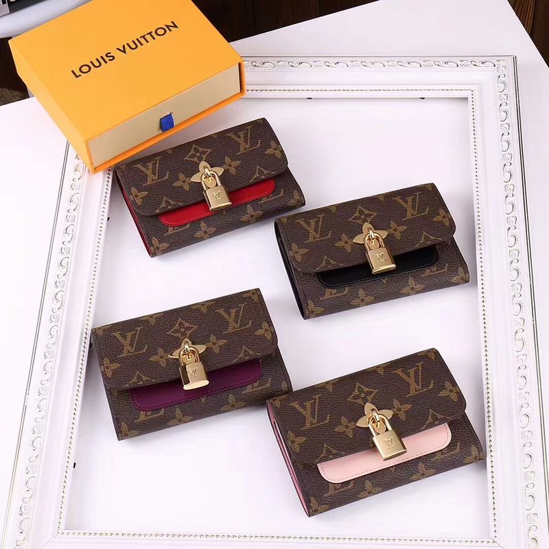 lv flower compact wallet