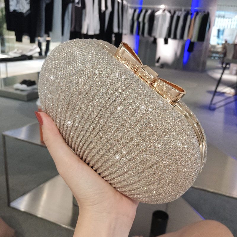 silver bridal clutch