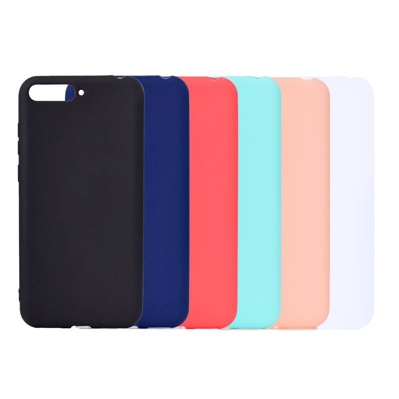 satin al seker renk kapak icin huawei y6 2018 durumda yumusak tpu ultrathin tasarimci mobie telefon kiliflari capinha icin huawei y6 2018 tl8 11