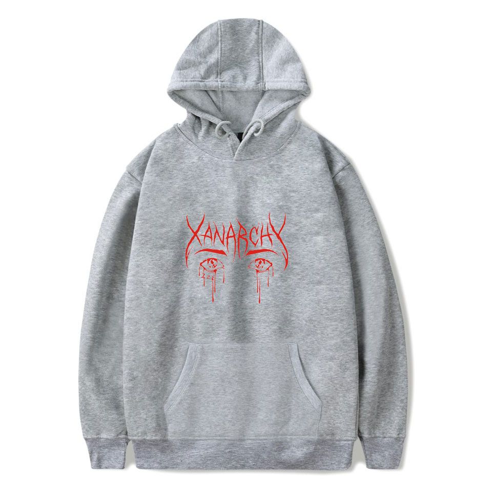 Lil xan Xanarchy Sudaderas con capucha Otoño Hip Hop Sudaderas con capucha para hombre