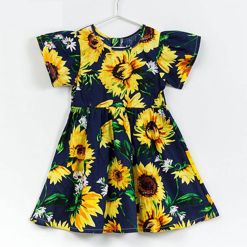 sunflower dress for kid