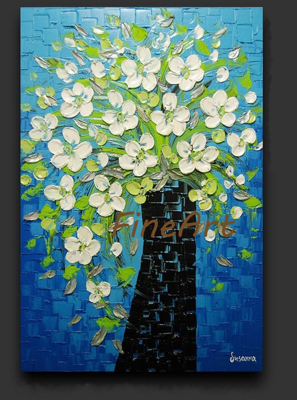 2021 Hand Painted Palette Knife Oil Painting Flower Nature Abstract Painting  Wall Canvas Art Sets Oil Pictures Contemporary Oil Paintings Texture From  Kungfuart, $38.92 | DHgate.Com