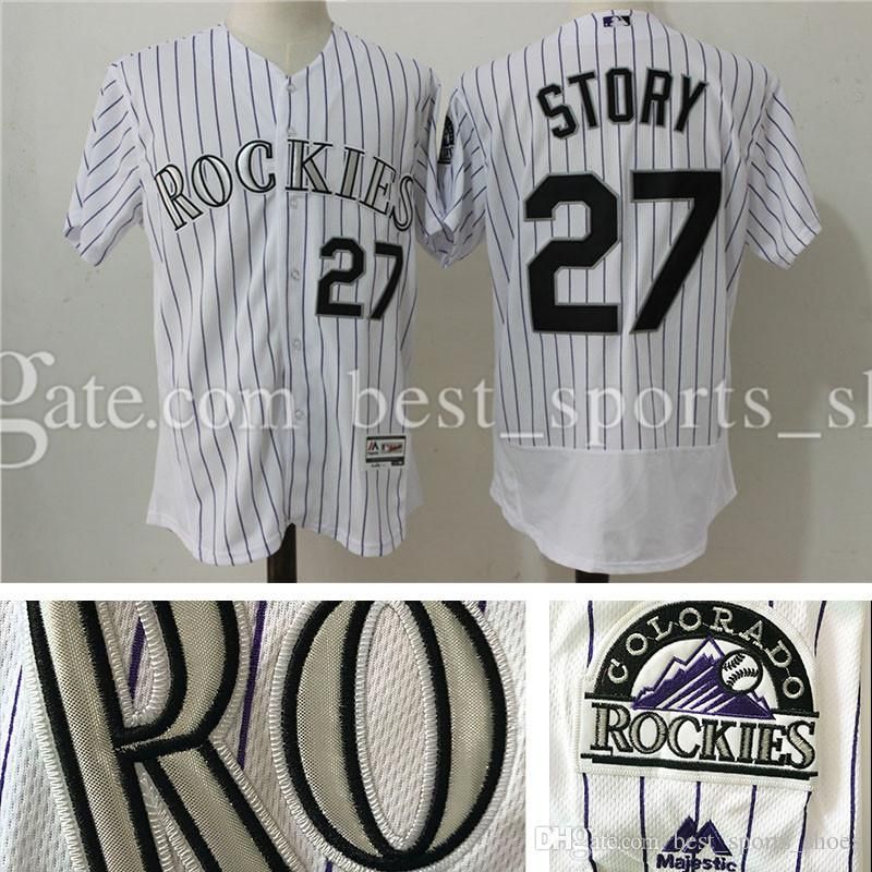 2021 2017 Mens Colorado Rockies Baseball Jerseys Trevor Story 27
