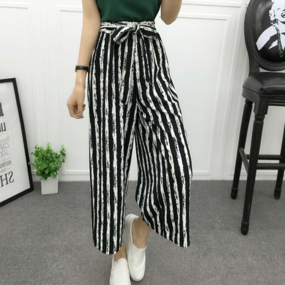 Compre 2018 Moda Verano Pantalones Anchos De La Pierna De Las