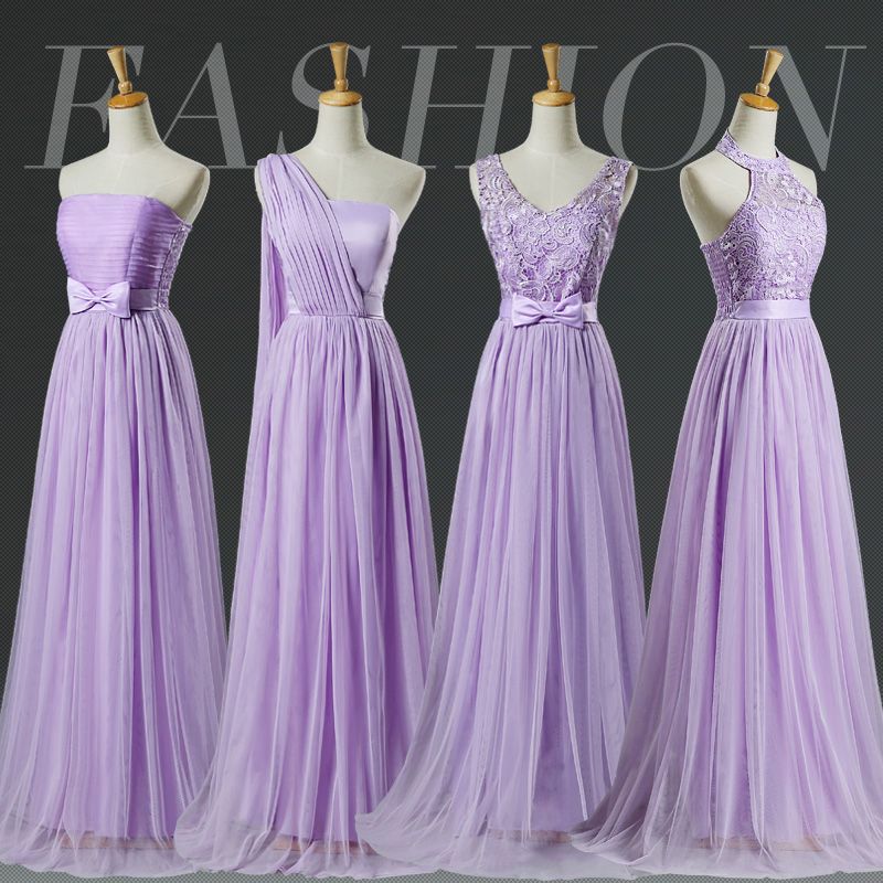 pale purple wedding dress