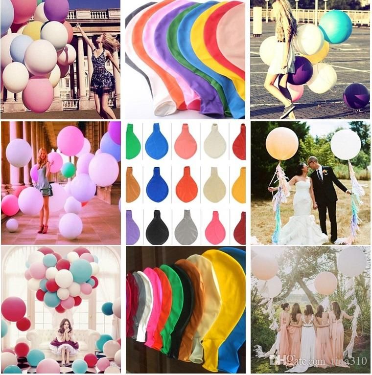 New 36 Inch Large Baby Shower Decor Balloon Birthday Wedding Party Decoration Kids Natural Latex Giant Balloons I144 Birthday Party Things Birthday