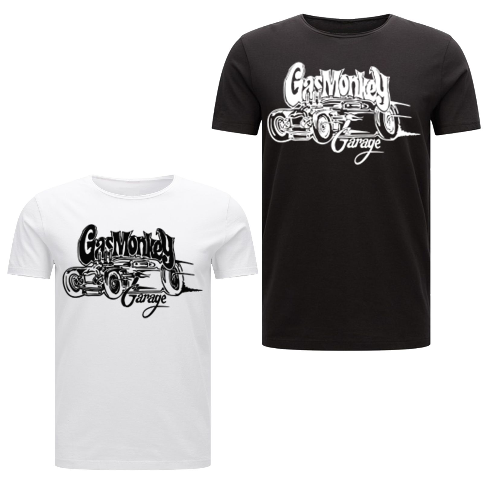 Gas Monkey Garage T-Shirt White Car 31