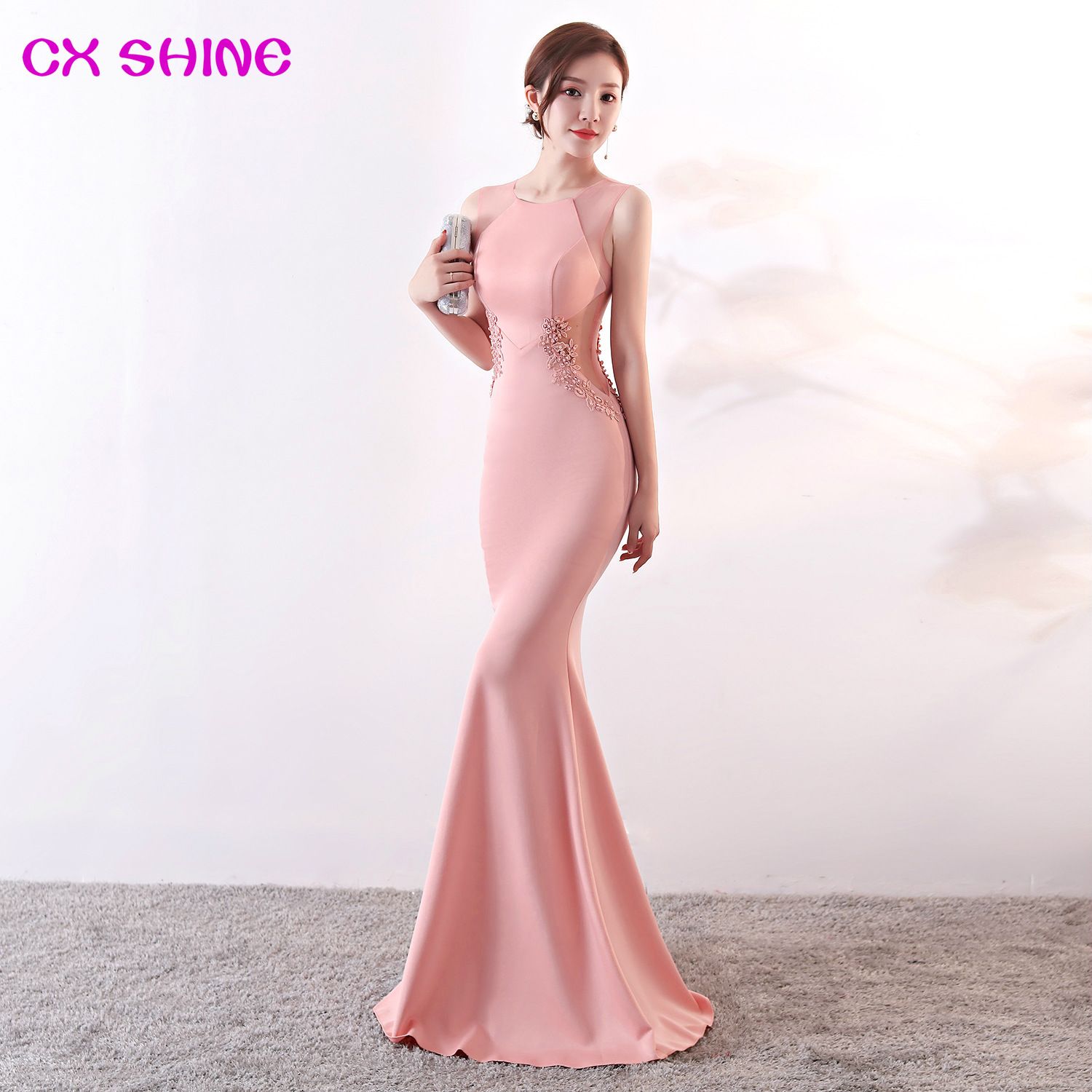 Compra Vestidos Largos De Noche Elegantes Flores De Encaje Rebordear Sirena  Sexy Trompeta Vestido De Fiesta De Fiesta Largo Elasticidad Robe De Soiree  Vestidos Barato | Entrega Rápida Y Calidad | Es.Dhgate