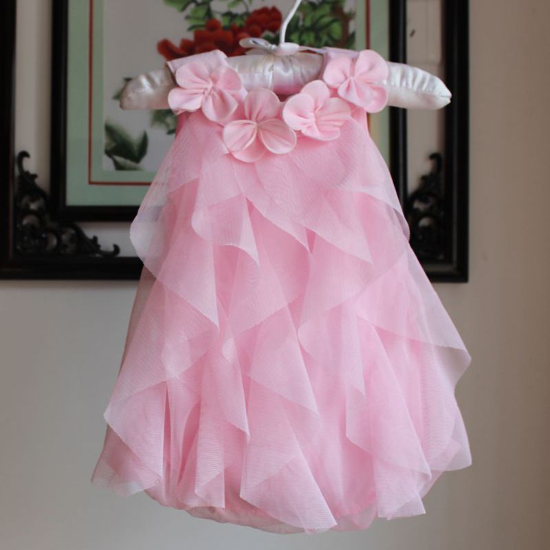 pink and blue dress for baby girl