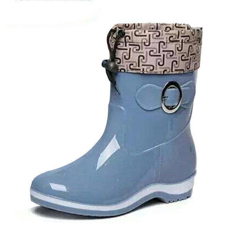 Compre Botas De Lluvia Botas De Goma Botas De Tobillo Casual Plataforma Zapatos  Mujer Calientes Pisos Zapatos Mujeres Tamaño 36 40 Rojo Azul Beige A 29,17  € Del Onlinemall016u | Es.Dhgate.Com