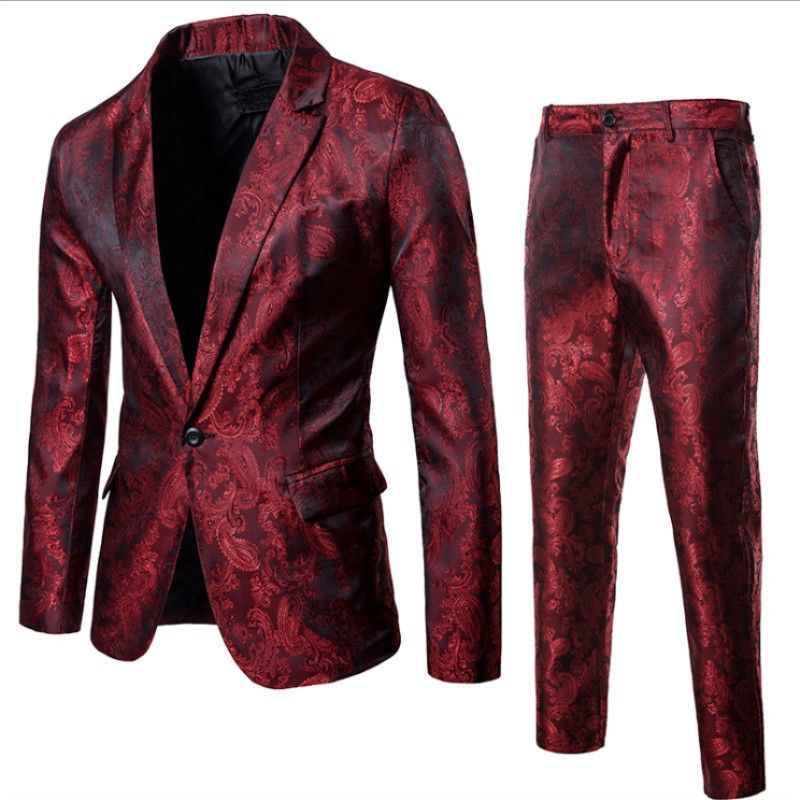 Compre Blazer Rojo Vino Traje Estilo Club Nocturno Para Hombre Chaqueta +  Pantalón Trajes Chaqueta De Hombre Chaqueta Masculino Slim Fit Bata Vestido  De Esmoquin Blazer A 80,97 € Del Candy_homme | Es.Dhgate.Com