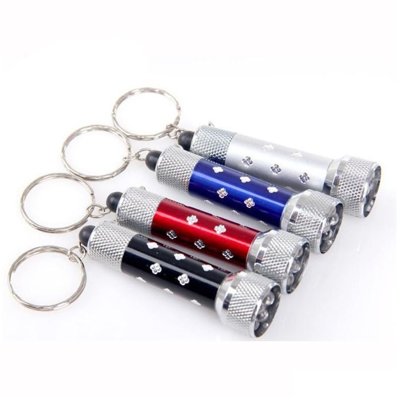 LED Key Chain Flashlights Key Ring Light 7 LED Mini Flash Light Torch