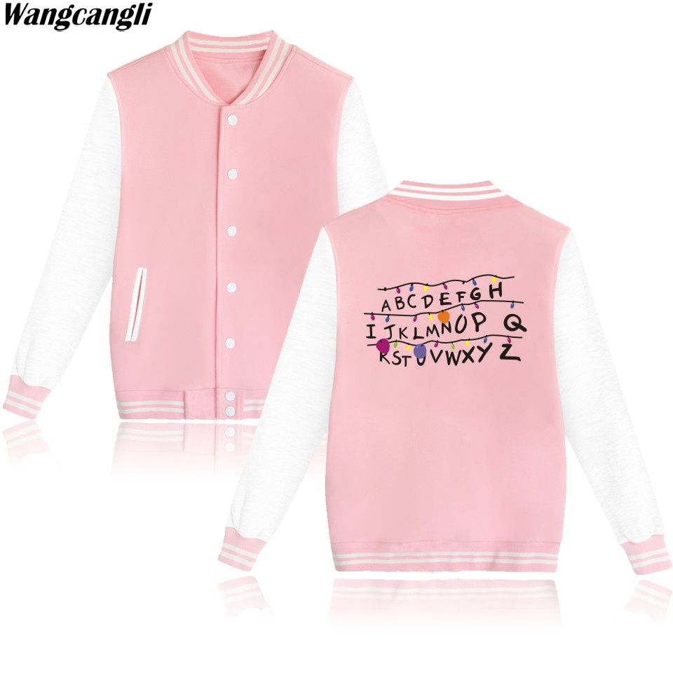 Compra 2017 Stranger Things Hot Sale College Chaqueta De Béisbol Mujer /  Hombre Tallas Grandes Chaquetas De Invierno Manga Larga Punk Sudadera Abrigo  Barato | Entrega Rápida Y Calidad | Es.Dhgate