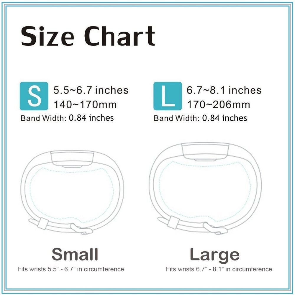 Watch Band Width Size Chart