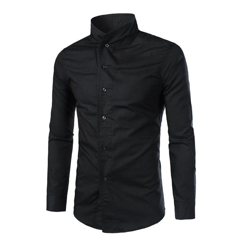 moda camisa negra hombre