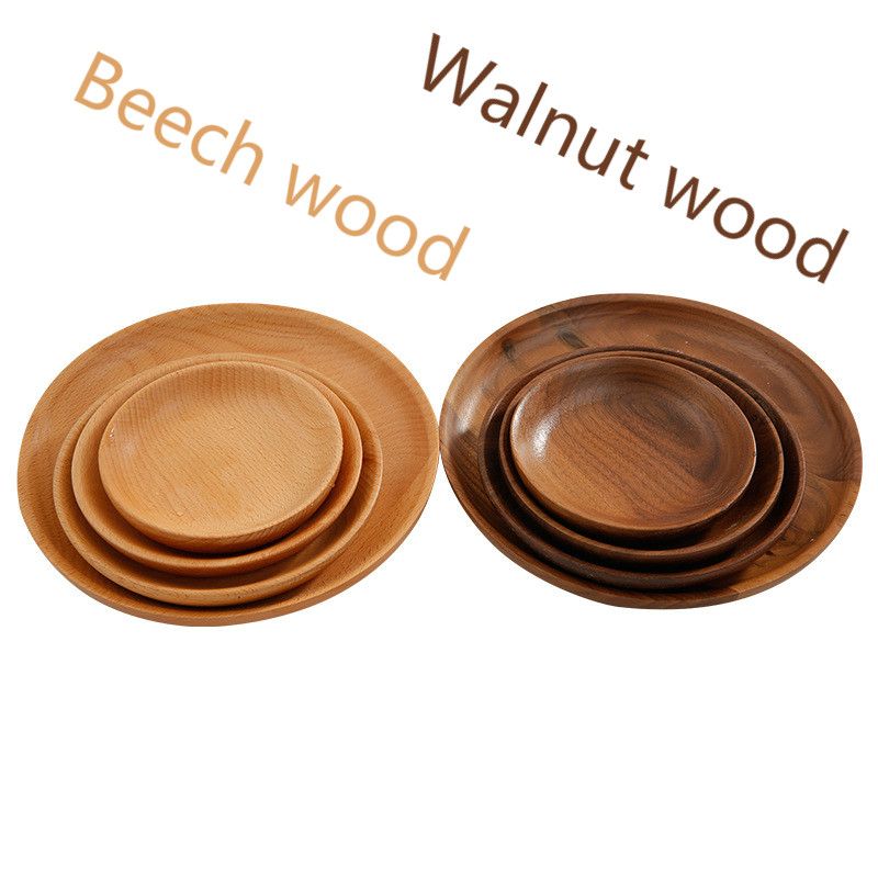 Details about   Walnut Wooden Tableware High Graded Quality Beech Handmade Plates Home Accessory 