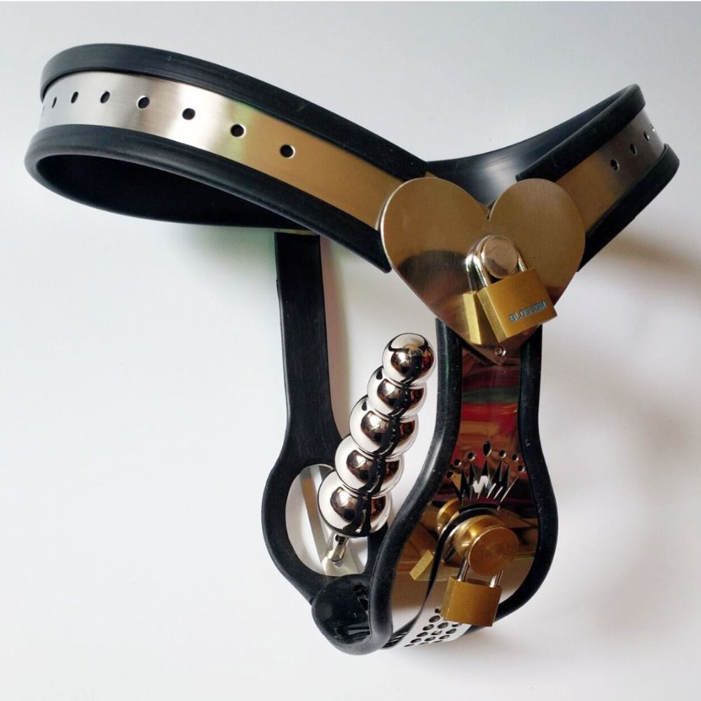 Chastity belt + vaginal plug