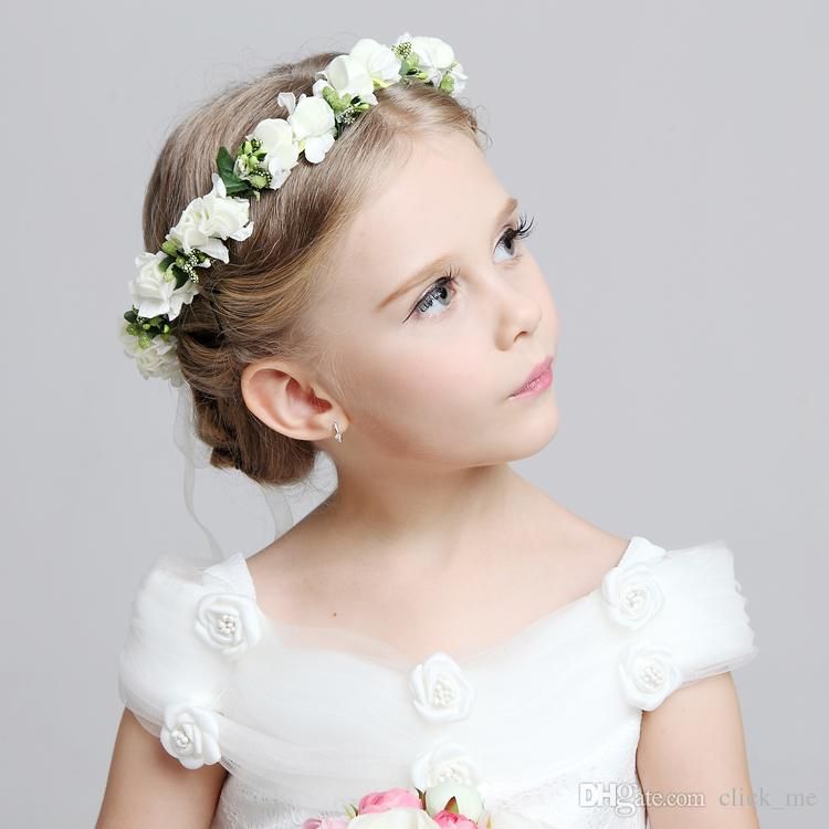 Hot Wedding Bridal Girl Head Flower Crown Headband Pink White