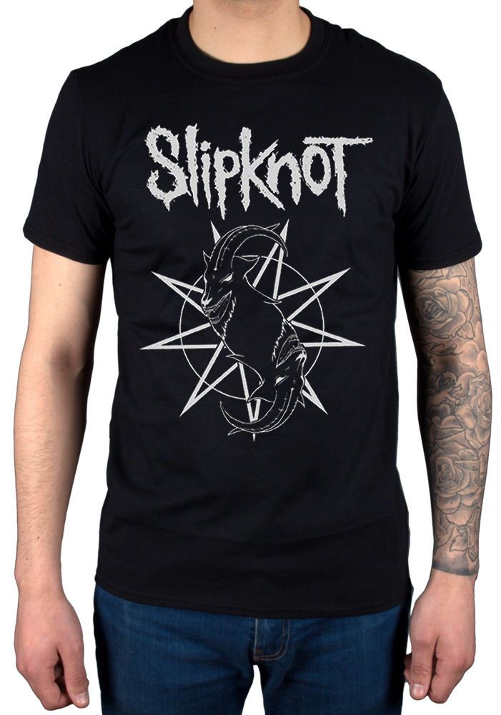 Official Slipknot Goat Star Logo T Shirt Crows Roserunner Records