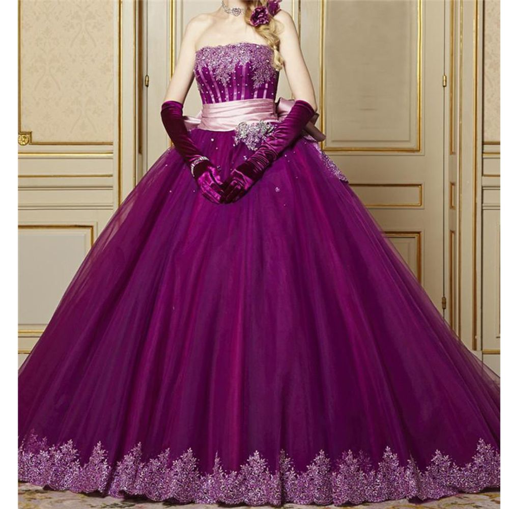 robe de bal violette