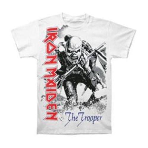 iron maiden white t shirt