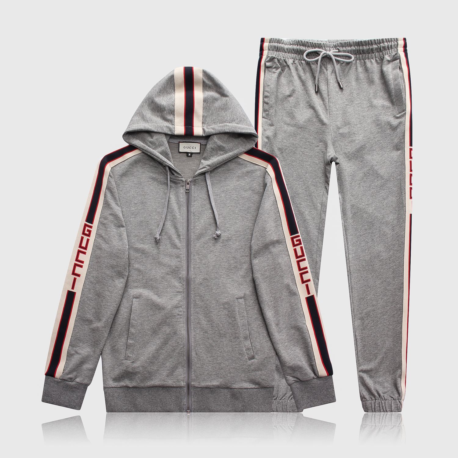 mens grey designer tracksuit