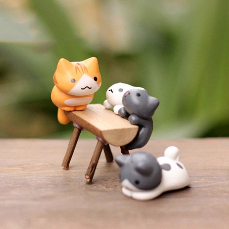 Lucky Cat DIY Mini Miniature Fairy Garden Dollhouse Ornament Micro Landsca/%xSJCA
