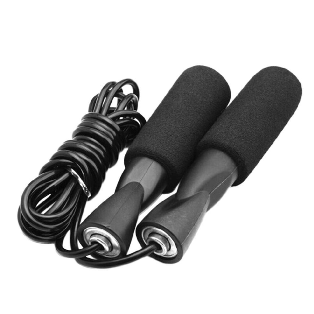 Noir Roulement Sauter Corde R/églable Boxe Sauter Sport Cordes /à Sauter /Équipement dexercice avec Mousse /épaissie Anti-d/érapante
