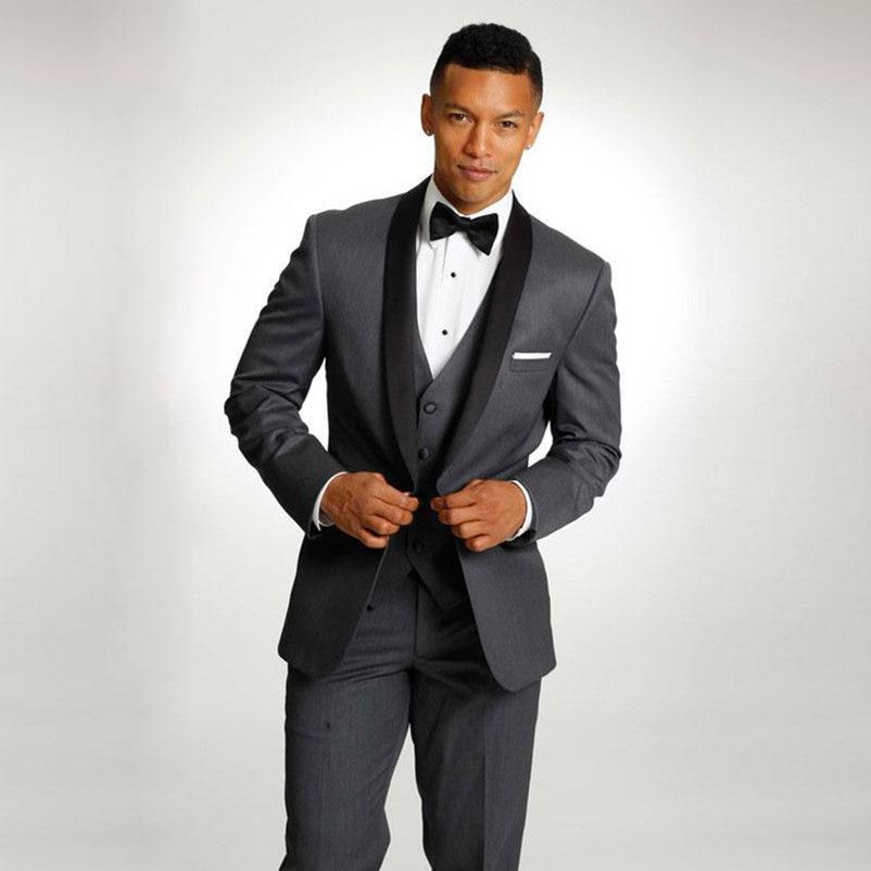 Dark gray tuxedos for weddings Clearance