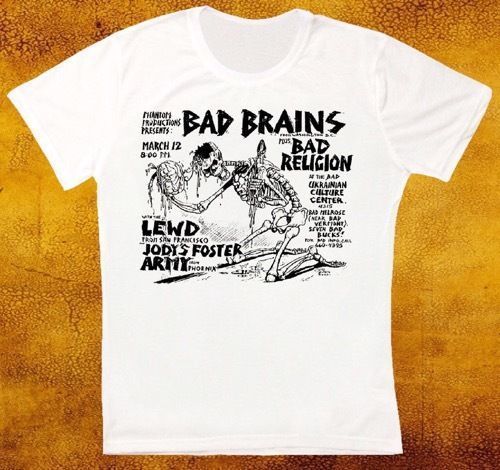 bad brains skeleton shirt