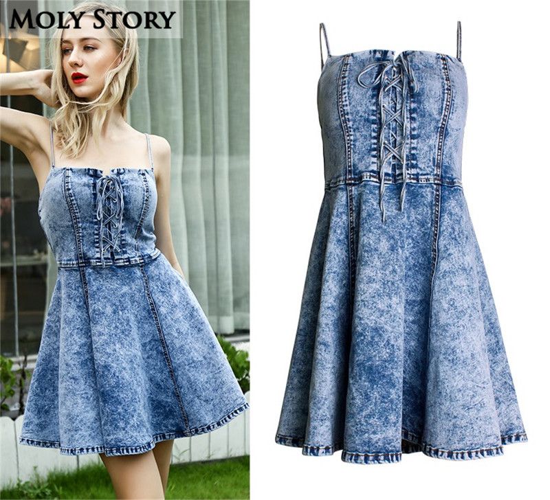 blue jean dress plus size