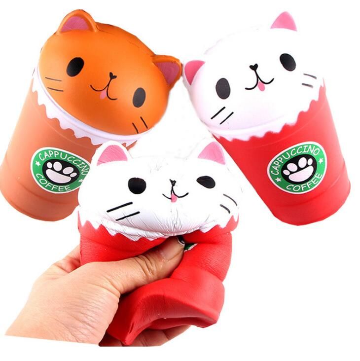 Acheter Pas Cher Chaud Squishy Chat Tasse A Cafe 14 Cm Jumbo Lait Tasse Kawaii Ralentissant Jouet Squishies Colore Pendentif Telephone Sangles Charmes Queeze Kid Jouets Cadeau Du 1 84 Fr Dhgate