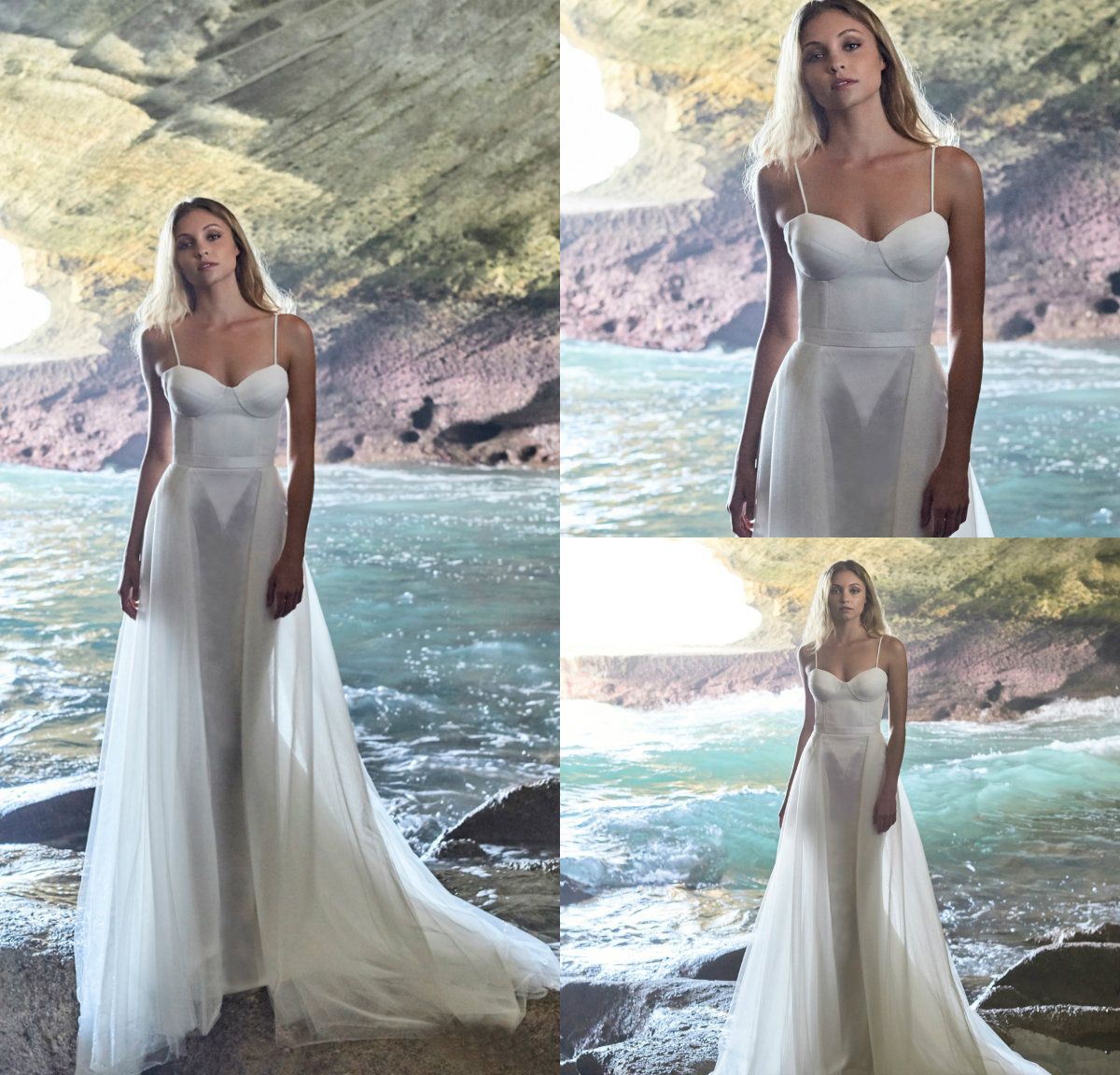 bride swimsuit with train