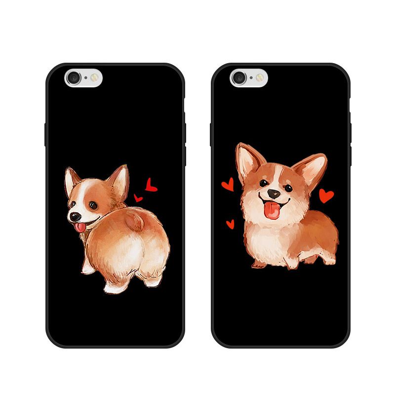 Super Cute Corgi Case for IPhone 8 7 6 6S Plus X Sexy Cartoon Dog Ass Black Soft TPU Phone Cover Super Cute Corgi Case for IPhone 8 7 6 6S Plus X Sexy Cartoon Dog Ass Black Soft TPU Phone Cover