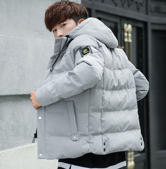 YONGM Men Faux Fur Hooded Parka Outerwear Coats