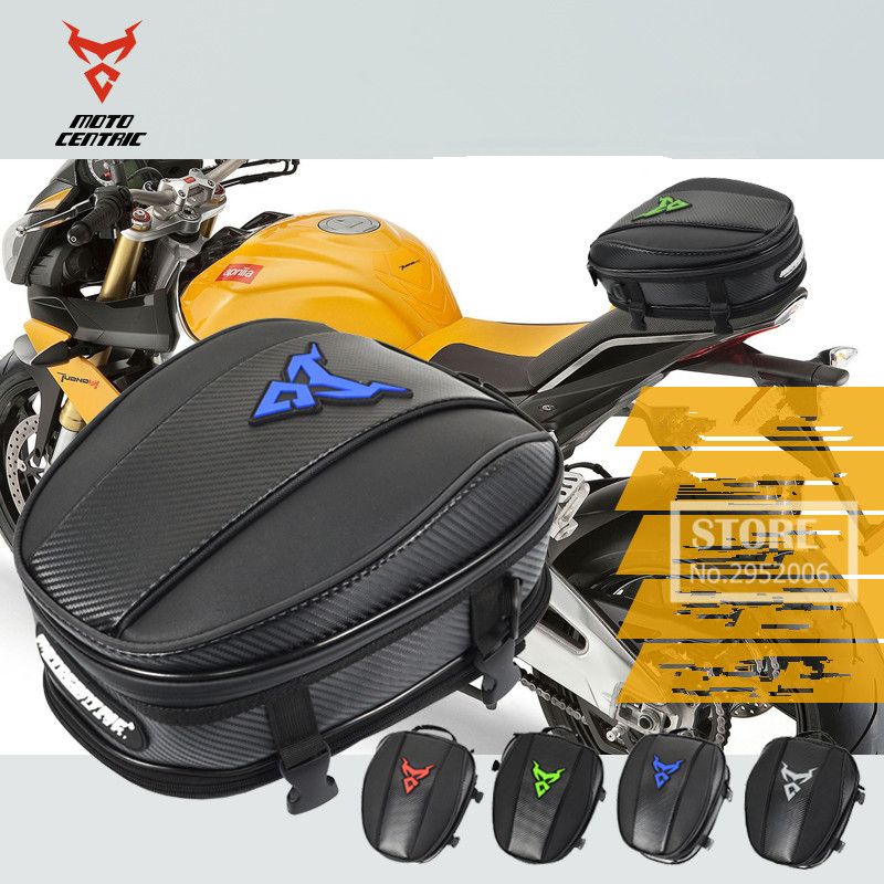 Motocicleta Impermeable mochila negro de silla de montar equipaje de viaje moto aceite