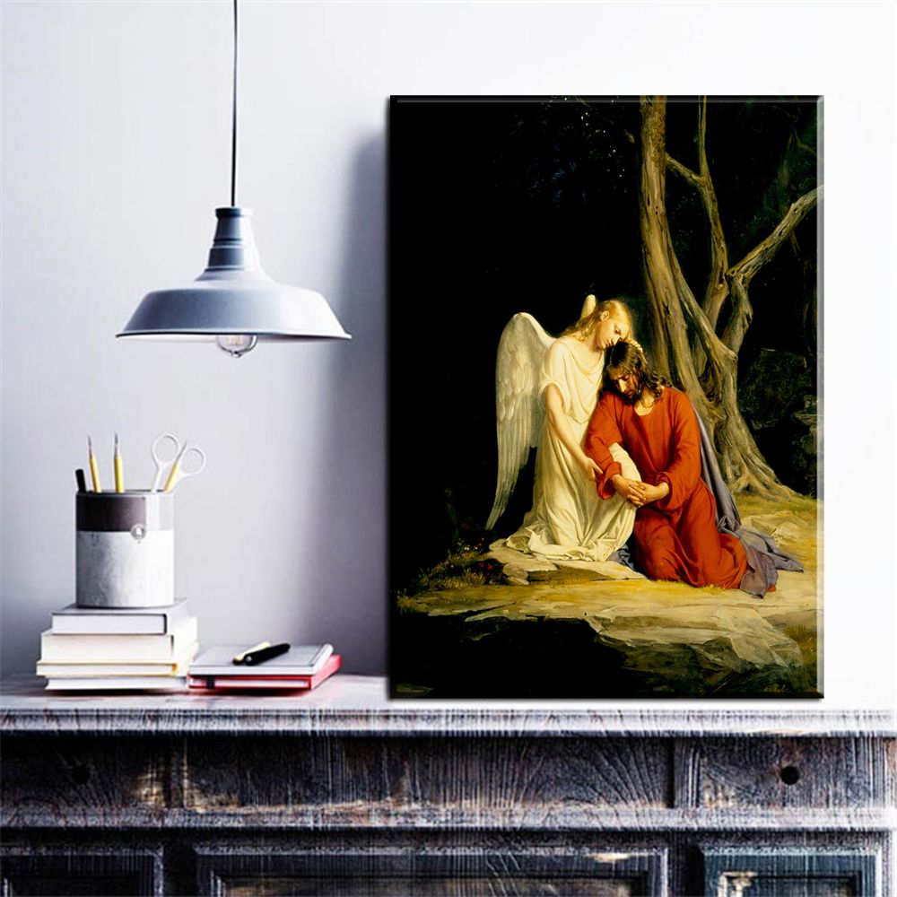 2020 Hd Print Canvas Wall Art Prayer Jesus Gethsemane Garden Painting Art Home Decor Canvas Art Print Painting On Canvas No Framed From Framedpainting 25 52 Dhgate Com