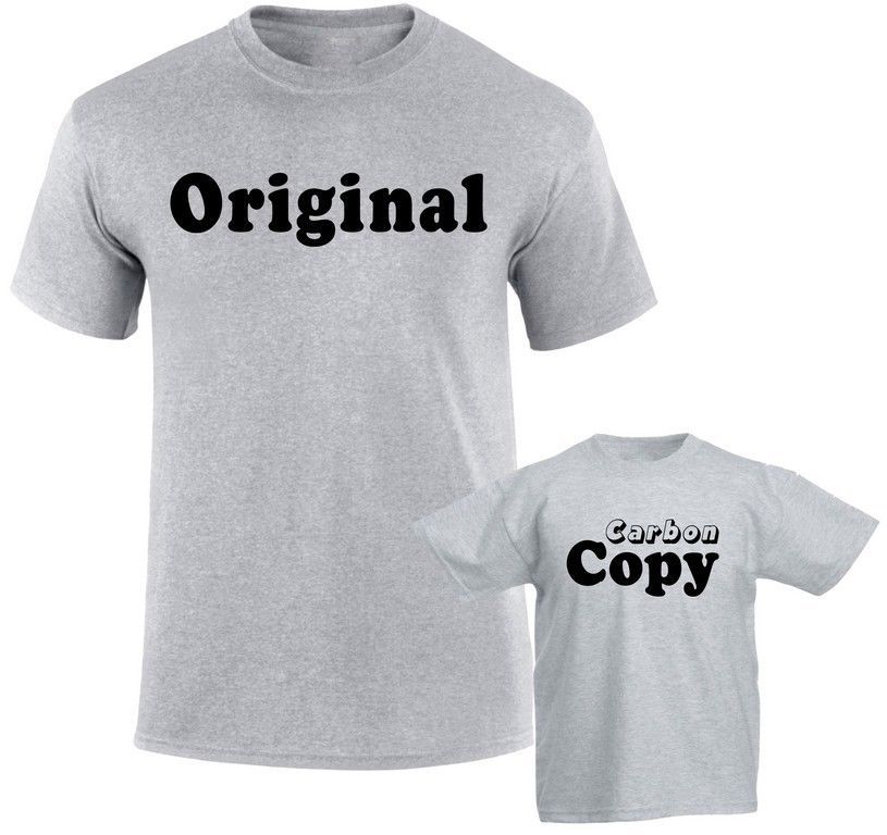 Details Zu Original Carbon Copy Dad And Son Mom And Daughter