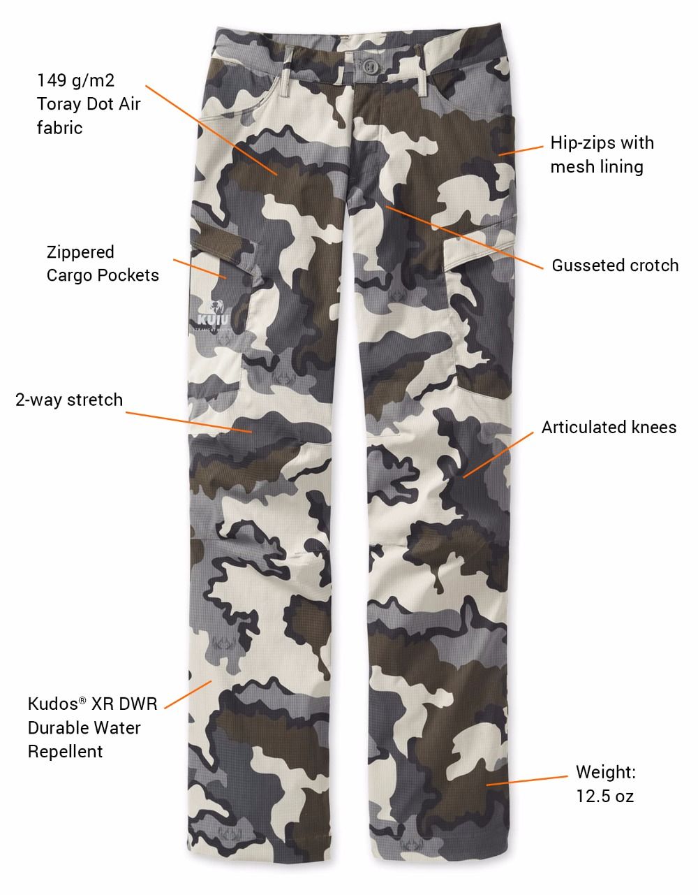 New Kuiu TIBURON PANT 11001 Sitka 
