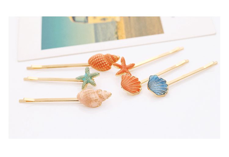 Best Diy Sea Fairy Tale Retro Conch Seashell Starfish Hair Clips