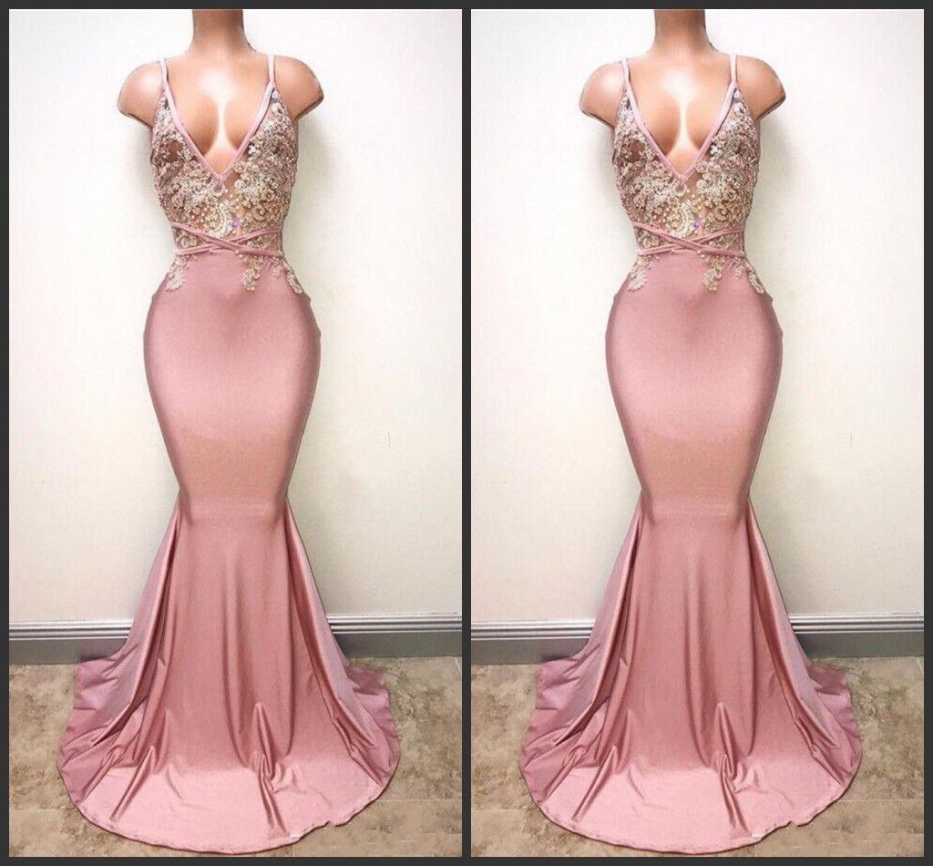 dusty pink party dress