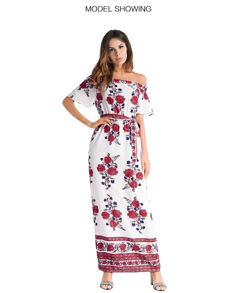 Compre Verano 2018 Mujeres Vestidos Casuales Bohemia Estampado De