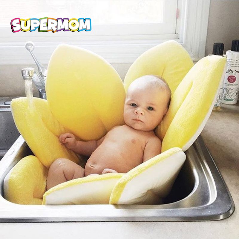UK Infant Baby Bath Support Bathtub Shower Anti-slip Pink//Blue Pad Cushion Mat