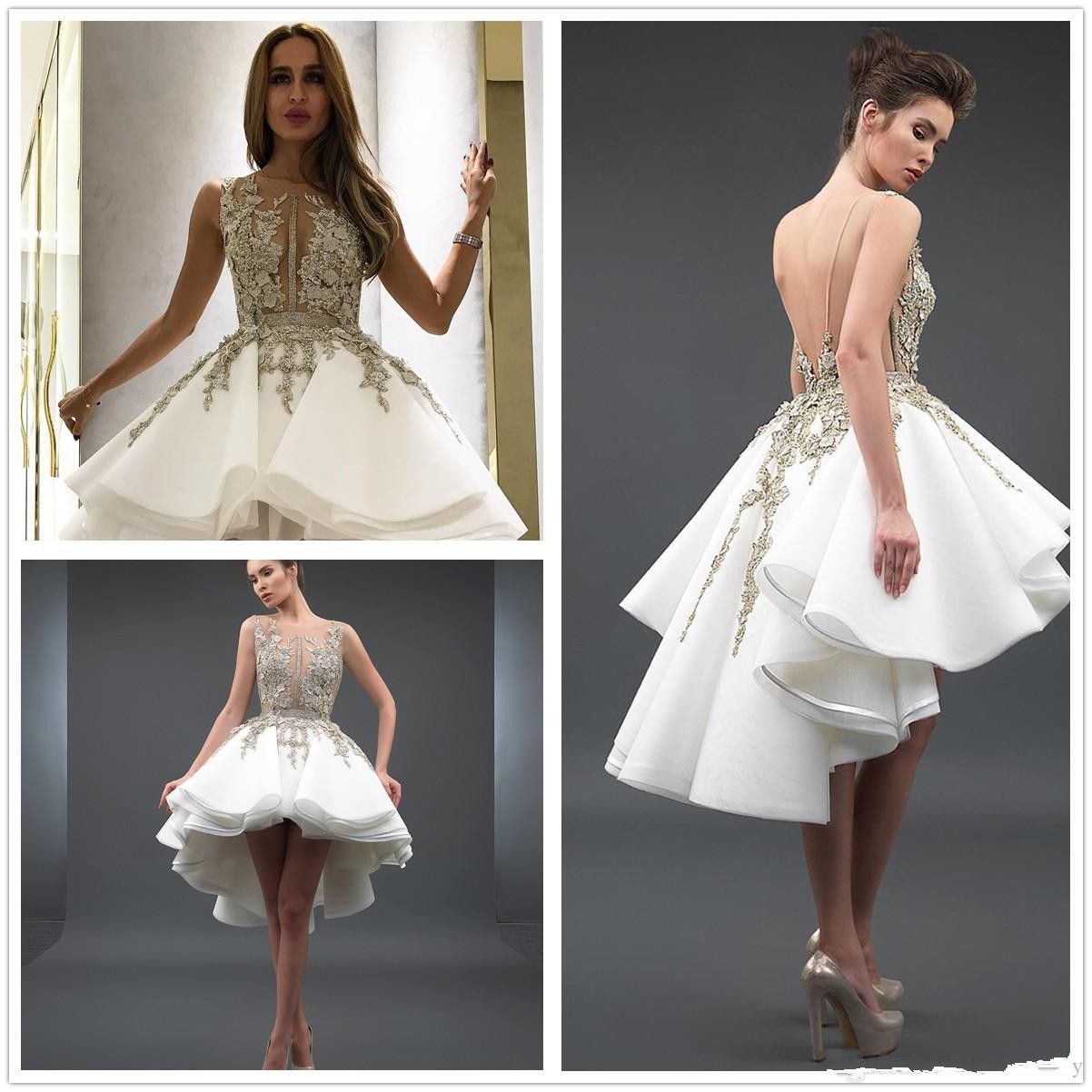 ball gown high low dress