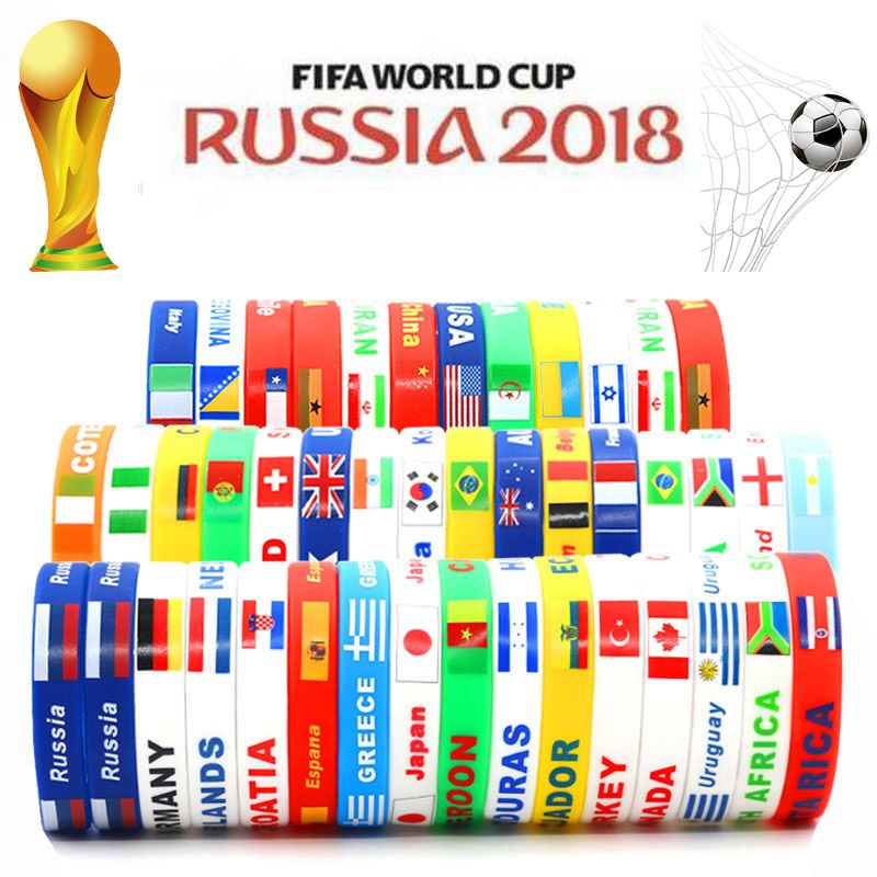 Turbo 2018 Rusia Copa Mundial De Silicona Pulsera Deportes Partido Bandera La Nación Fútbol Fans Jelly Para Hombres Mujeres Niños Niñas 0,93 | DHgate