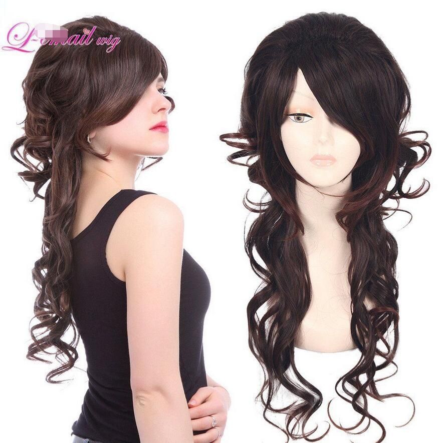 Medieval Renaissance Marie Antoinette Cosplay Wig Dark Brown