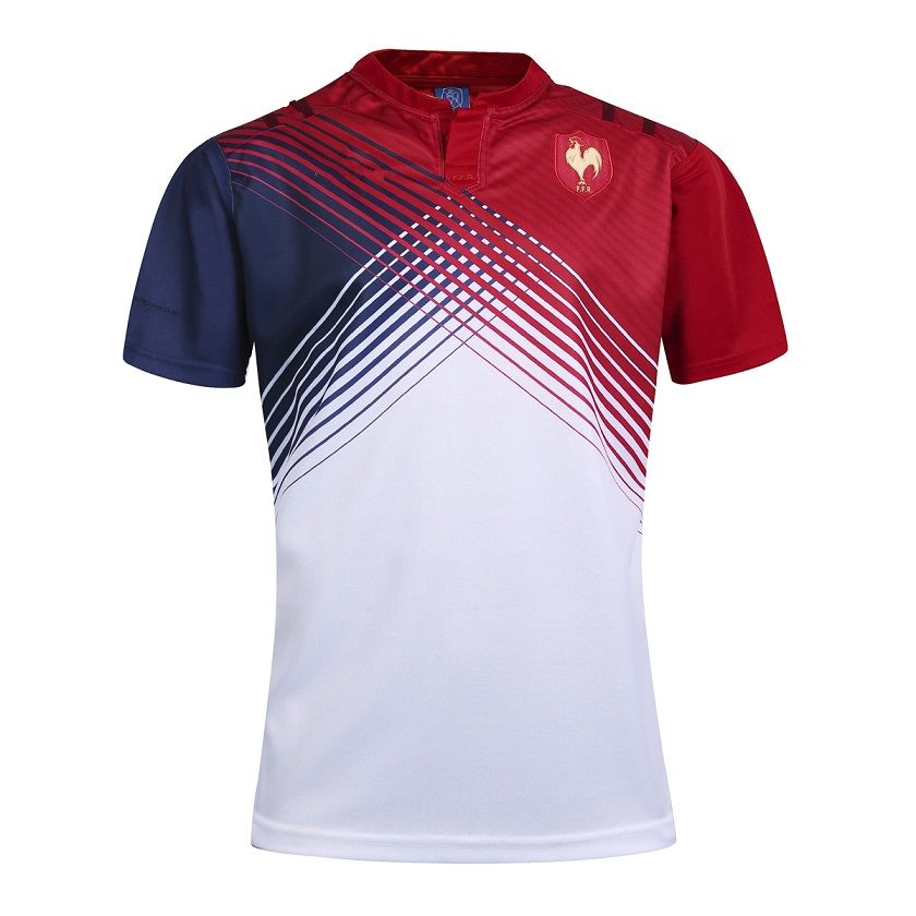 FRANCE Maillot XV home 2019 rugby jersey shirt S-3XL 