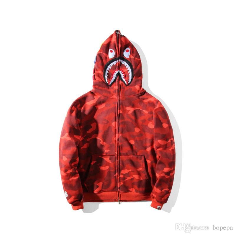 Mens Pullover Hood Shark Dance Zip Hoodies Hooded Popular Jackets Coats