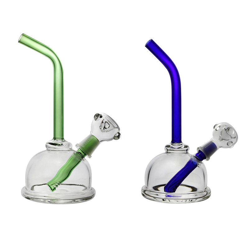 2021 Mini Cute Glass Dab Rig Concentrate Oil Rigs Smoking Bong Green