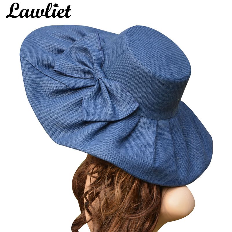 ladies linen sun hat